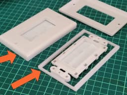 Cable passthrough wall plate raiser 3d model