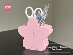 Sakura Cherry Blossoms Pen Holder 3d model