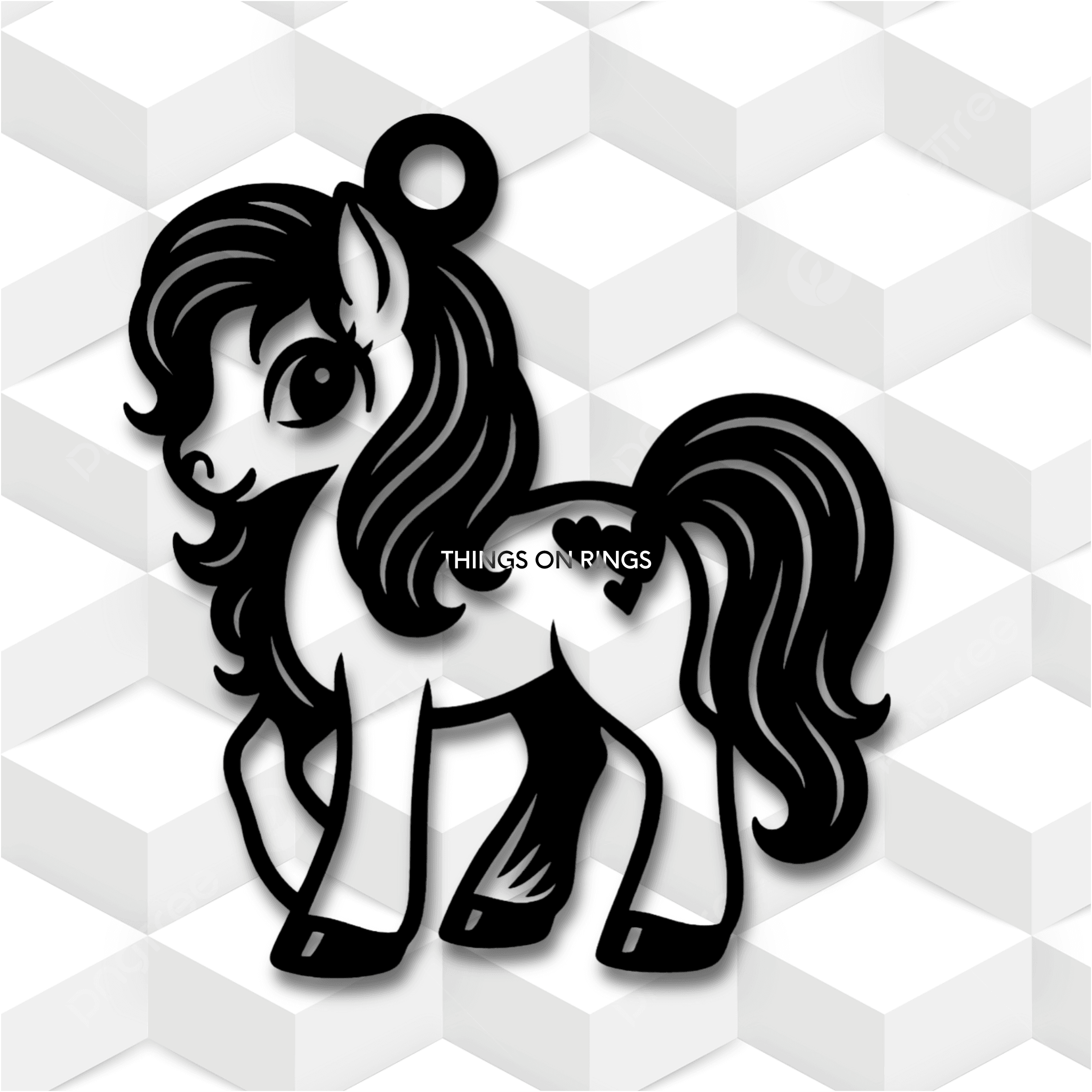 My little pony charm 3d model