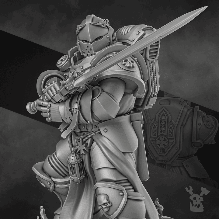 Battle Brother + painting guide (Painting Contest) 3d model