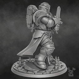 Battle Brother + painting guide (Painting Contest) 3d model