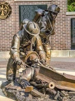 bronze+firefighter+statue+3d+model.stl 3d model