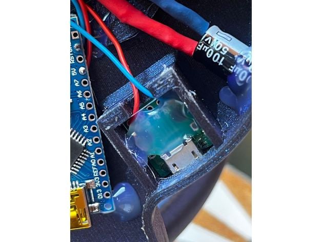 RGB LED DOUBLE HELIX DNA LAMP - Micro USB Socket & Closed Bottom - with Arduino Code 3d model