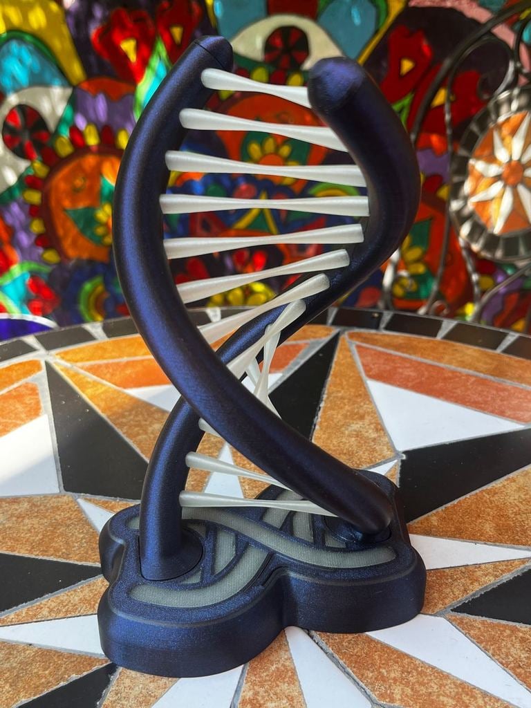 RGB LED DOUBLE HELIX DNA LAMP - Micro USB Socket & Closed Bottom - with Arduino Code 3d model