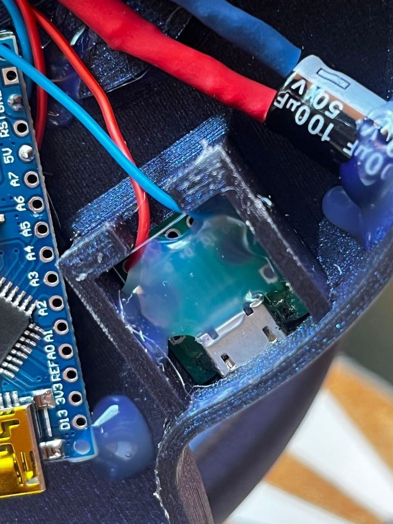 RGB LED DOUBLE HELIX DNA LAMP - Micro USB Socket & Closed Bottom - with Arduino Code 3d model