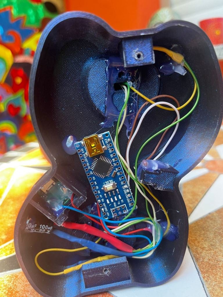 RGB LED DOUBLE HELIX DNA LAMP - Micro USB Socket & Closed Bottom - with Arduino Code 3d model