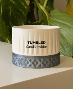 Tumbler, cande holder. 3d model