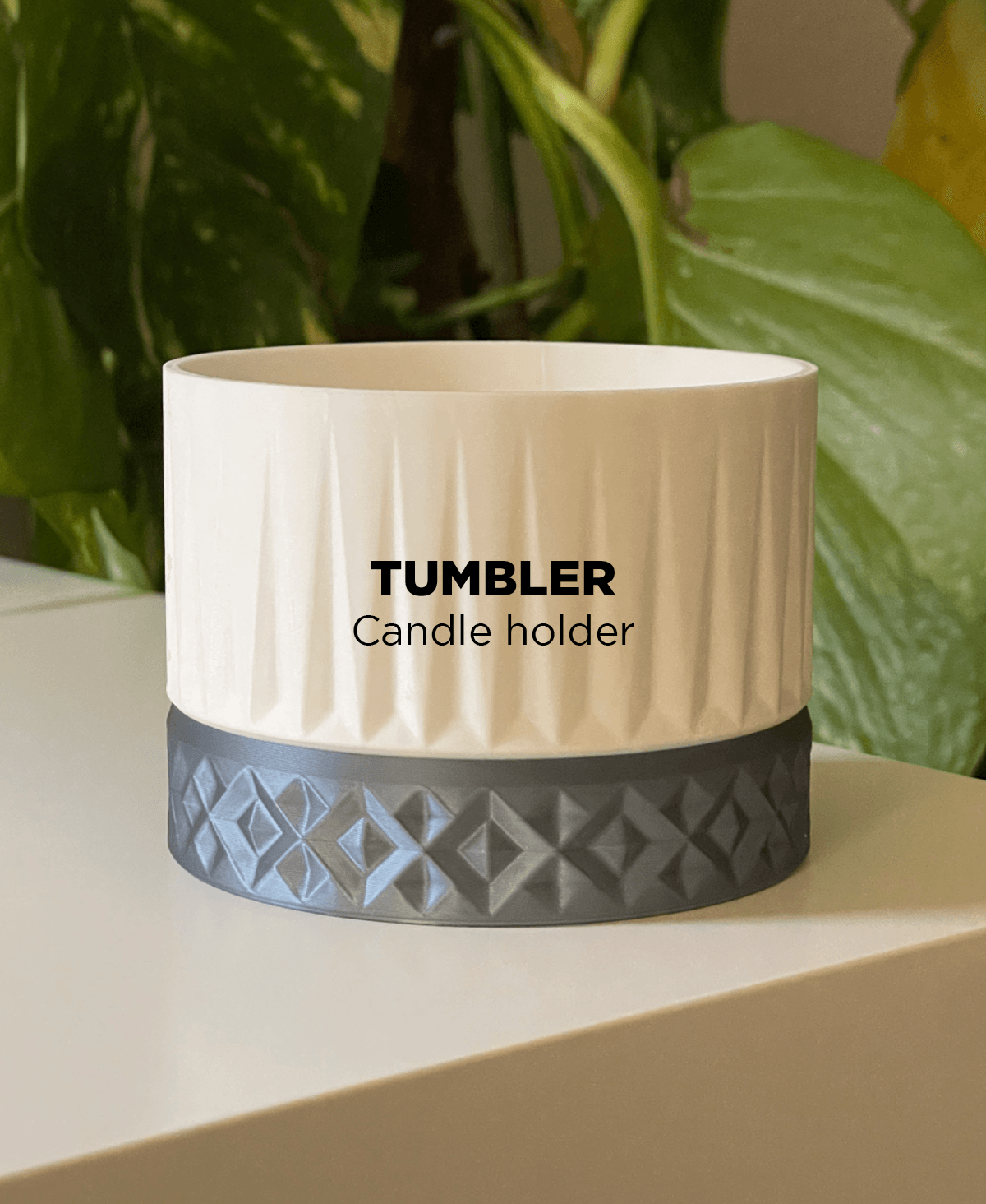 Tumbler, cande holder. 3d model