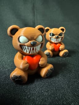 Horror Valentine Bear 3d model