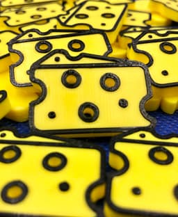 Cheese Button 3d model