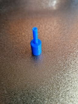 Filament holder plug for 3D filament dryer box 3d model