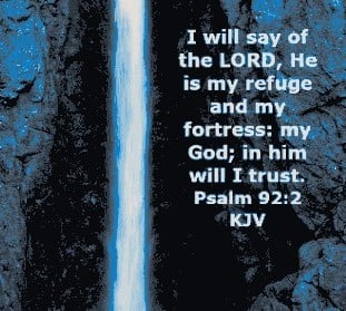 Waterfall Bookmark With Scripture HueForge 3d model
