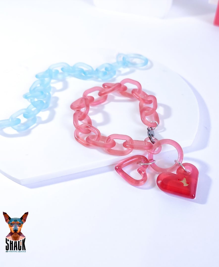 Heart Bracelet (Heart Jewelry Set) 3d model