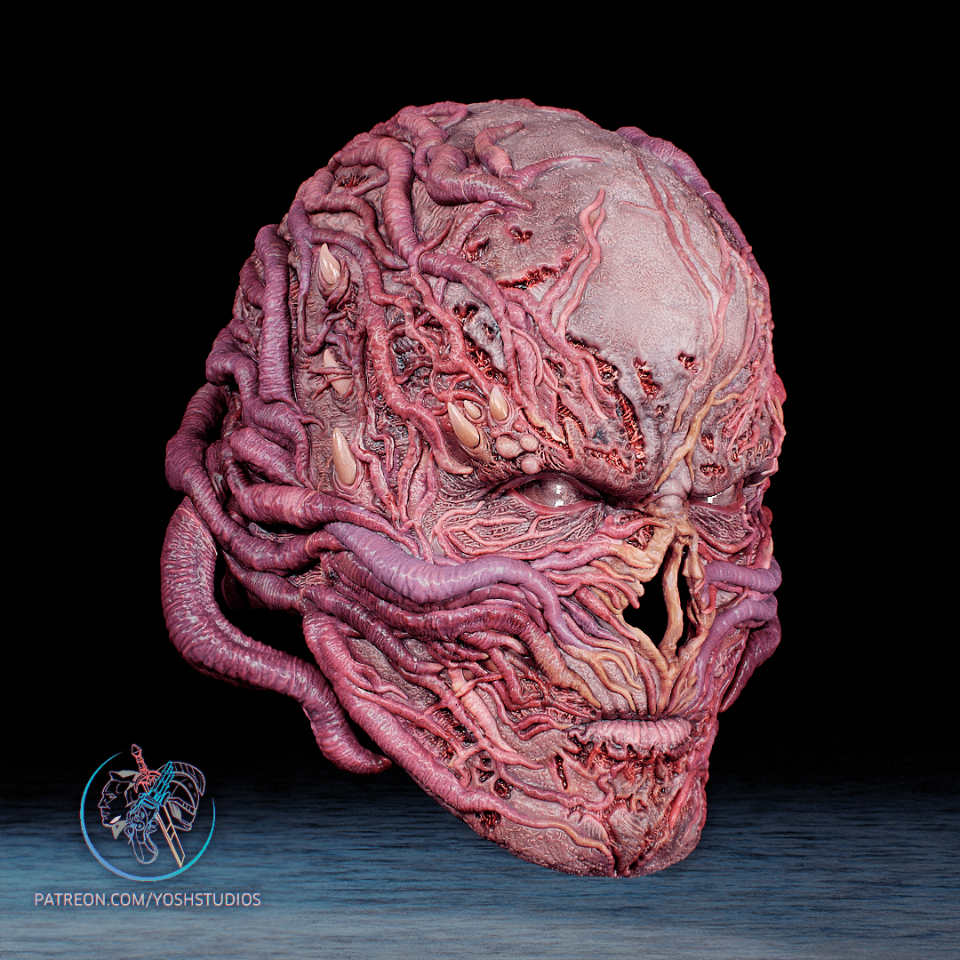 Evil Telepath Helmet 3D Printer STL file 3d model