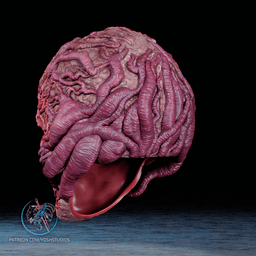 Evil Telepath Helmet 3D Printer STL file 3d model