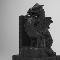 Dragon,Gargoyle Bookend 3d model