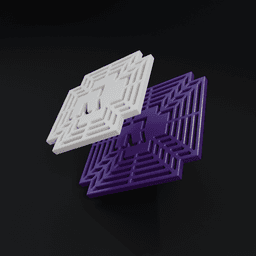 Rammstein logo coaster 3d model