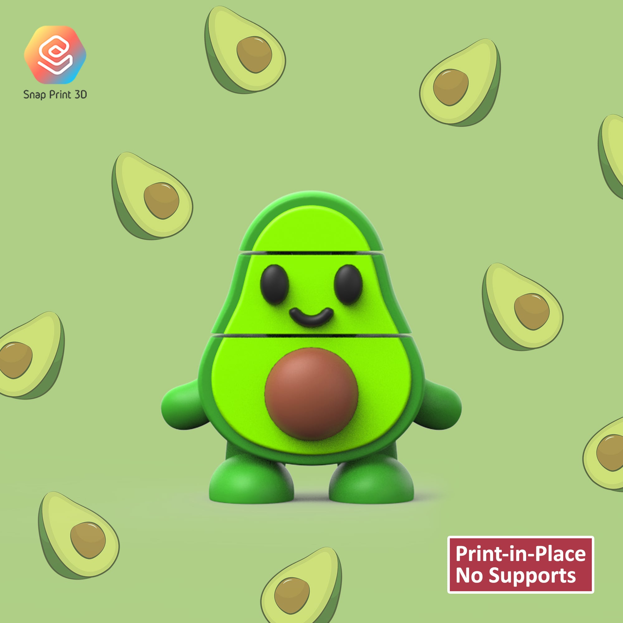 Flexi Avocado 3d model