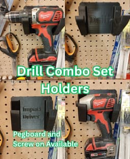 Drill Combo Set - Wall Holders 3d model