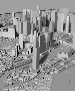 TOKYO, Skyline 3d map 3d model