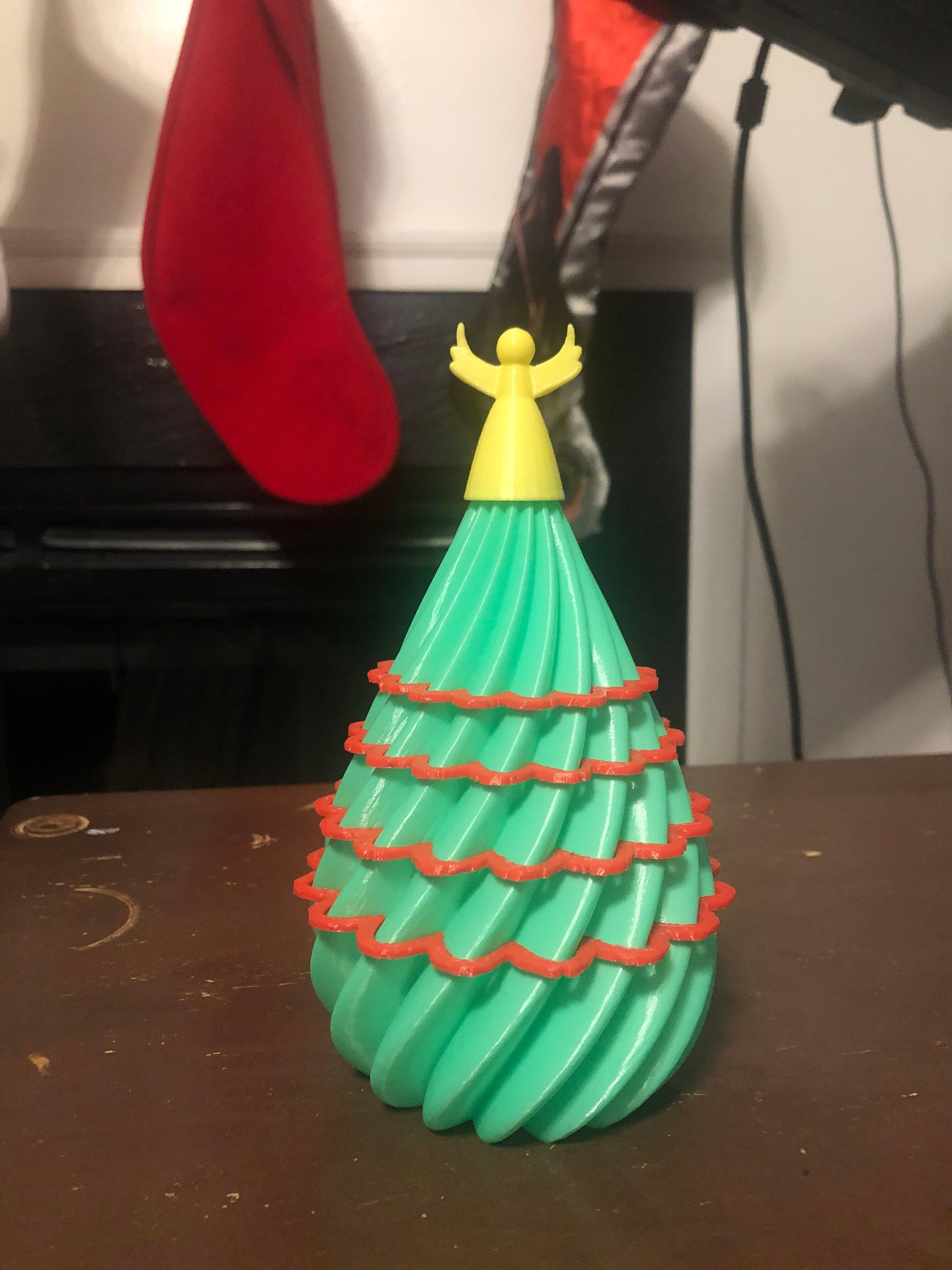 Tinsel Tree - Printed with the Angel Top. Absolutely my favorite print from the last few weeks. - 3d model