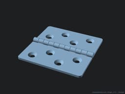 Fully Customizable Hinge 3d model