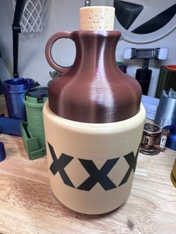 Moonshine Bottle - Vintage - Dice Tower with Storage - Secret Dice Tower for DND Night 3d model