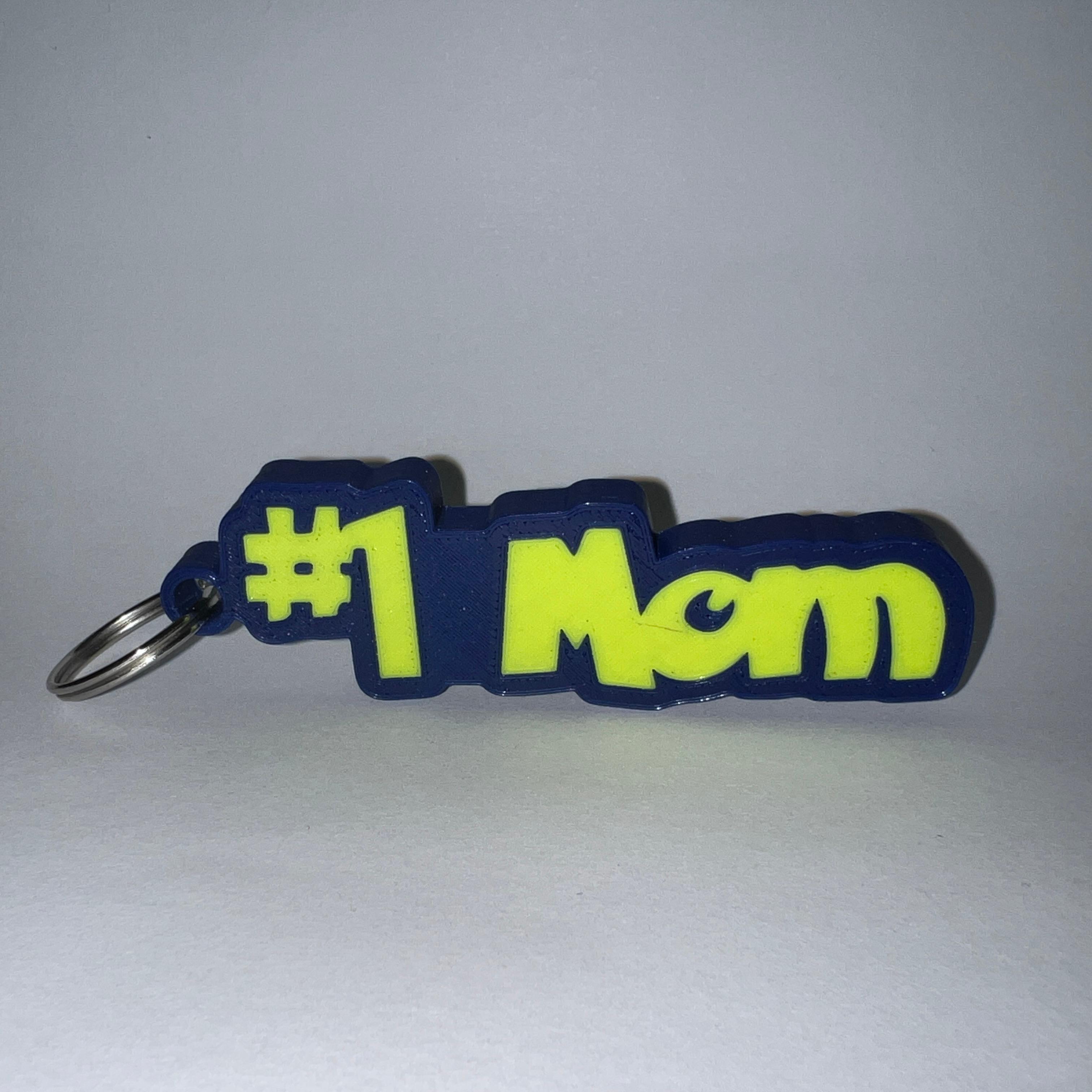 #1 Mom Keytag 3d model