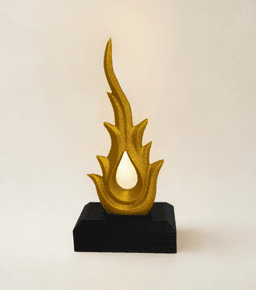 FIRE FLAME SCULPTURE / THE GOLDEN FIRE 3d model