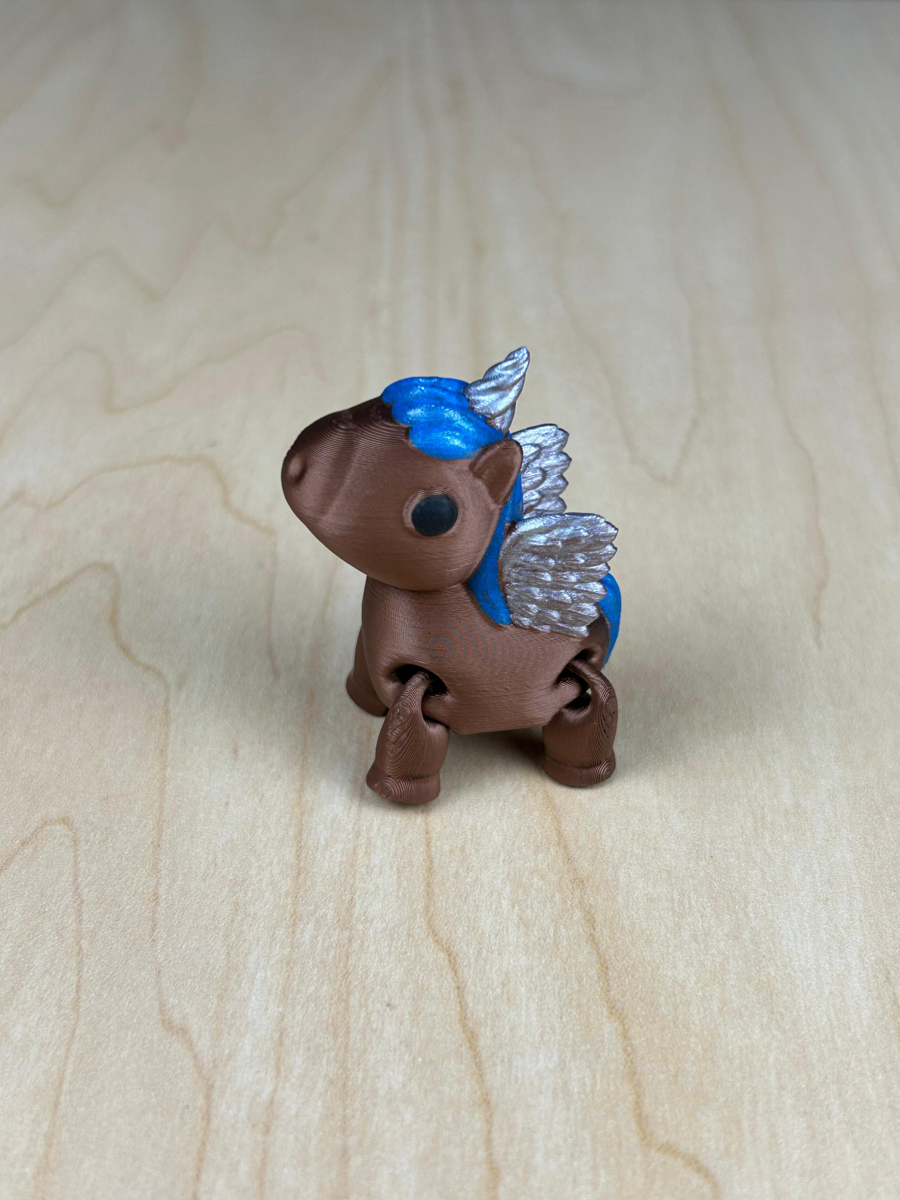 Winged Unicorn Fidget 3d model
