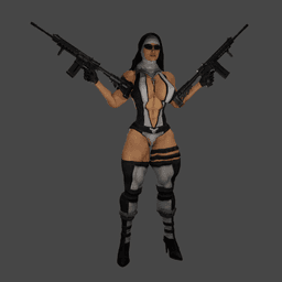 Battle Nun v2 3d model