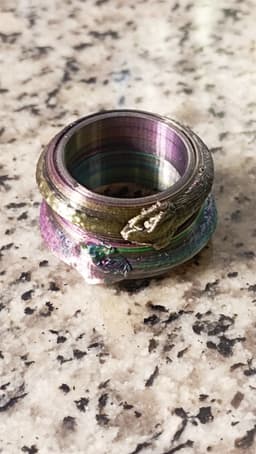 Fidgets Rings serpiente ouroboros & Eslabones 3d model