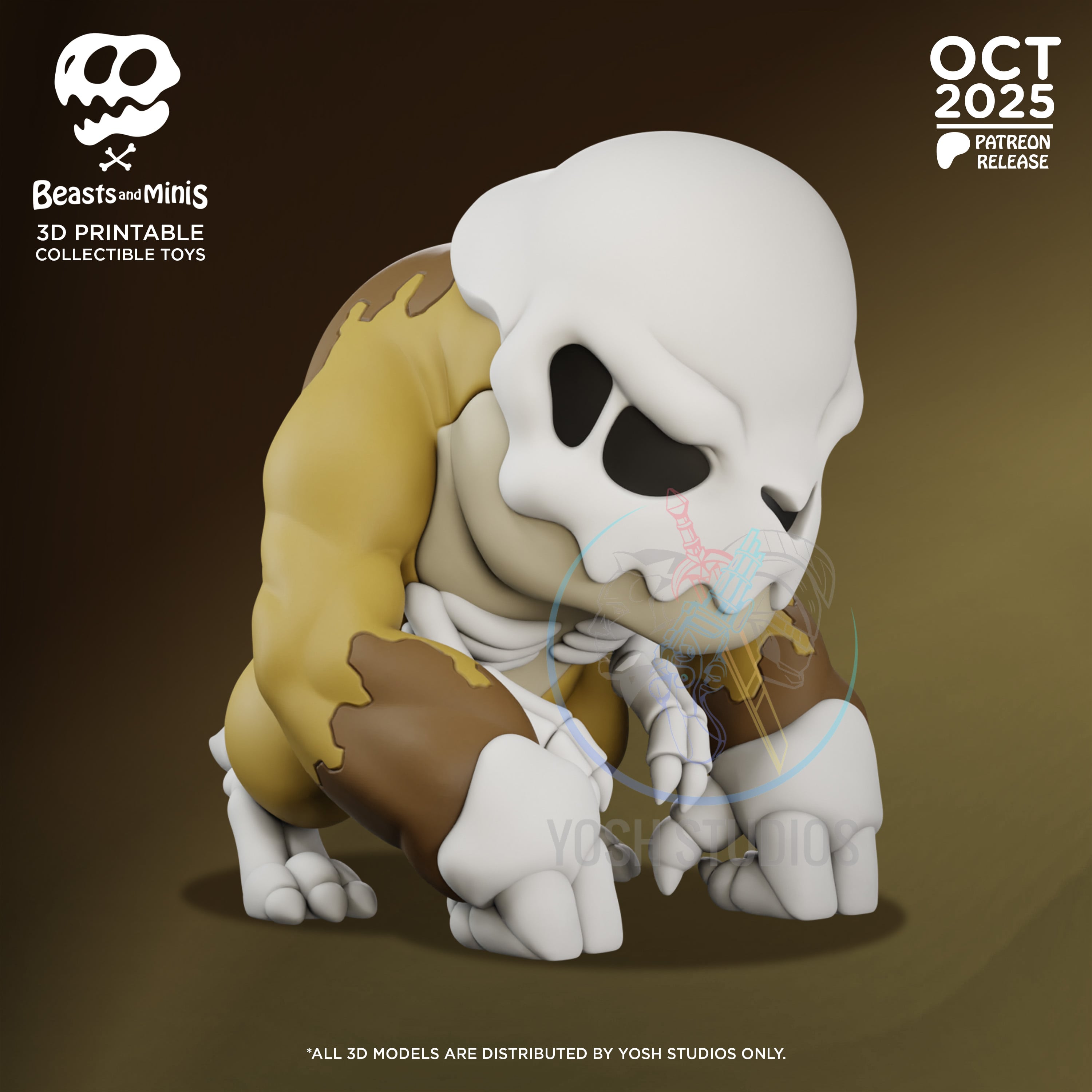Brown Dinosaur 3D Printer File STL 3d model
