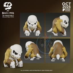 Brown Dinosaur 3D Printer File STL 3d model