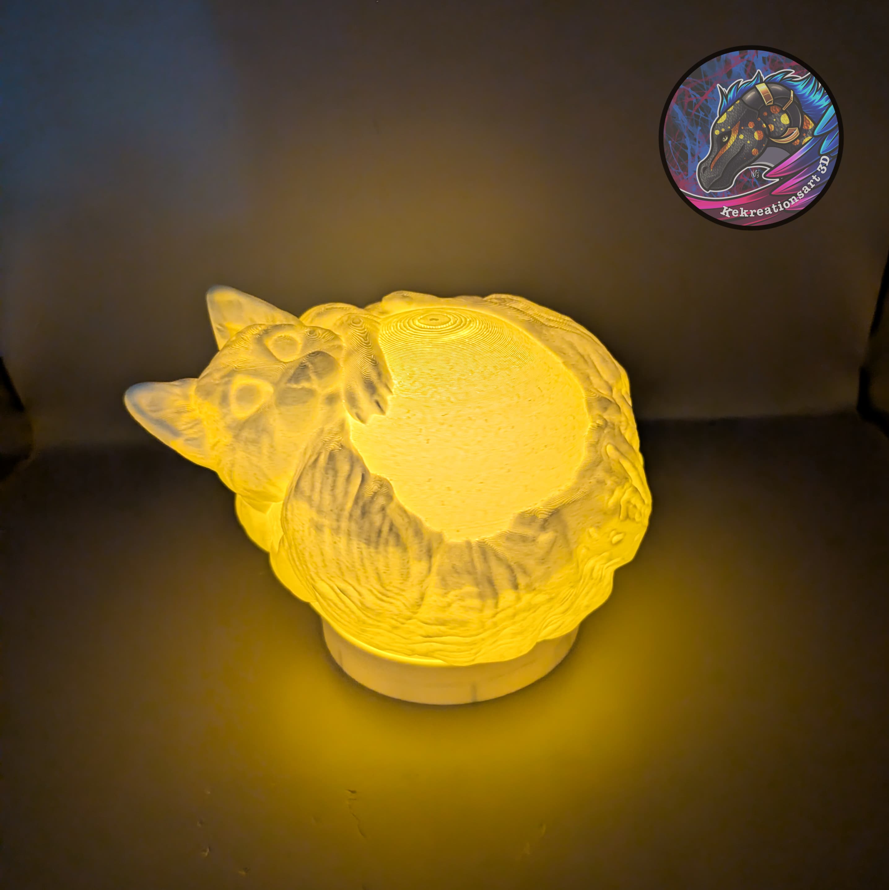 cat light globe 3d model