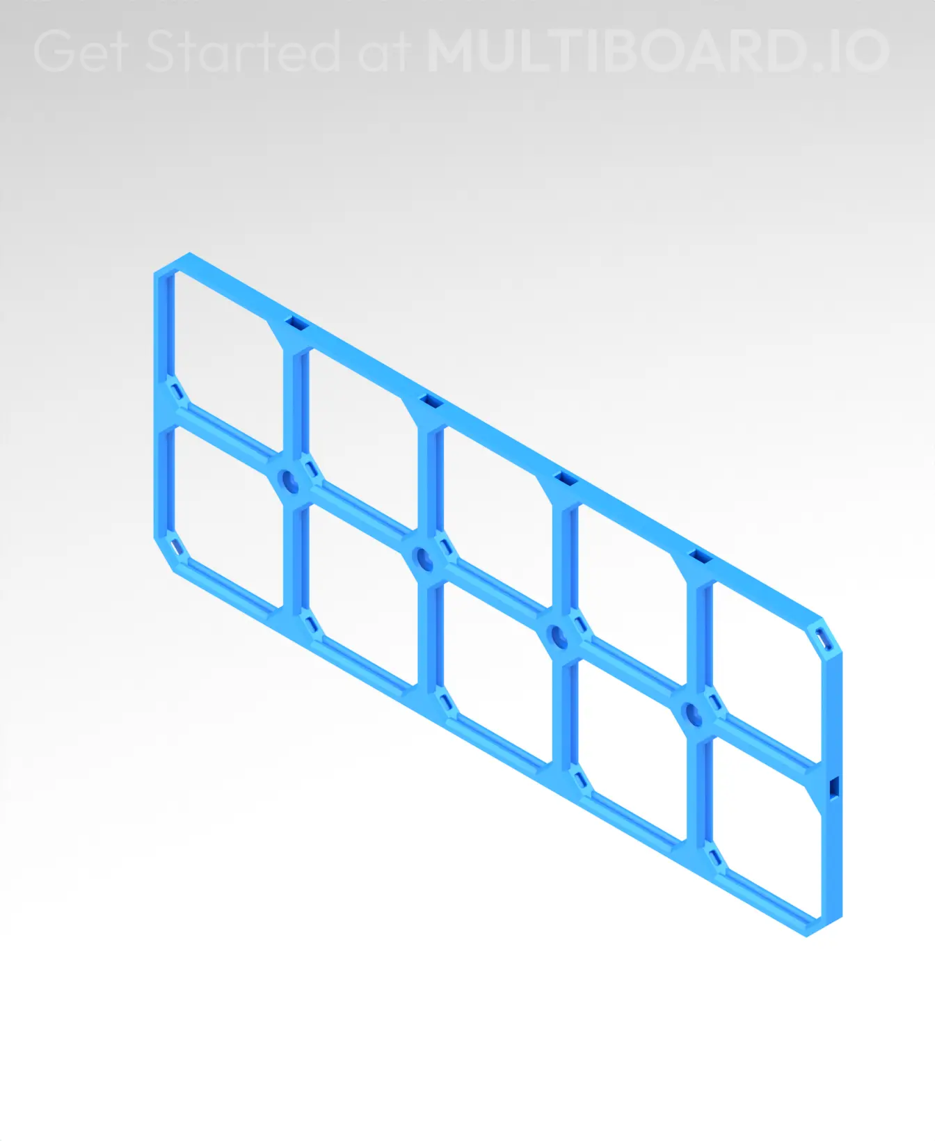 10x4 MU (5x2 LU) - MultiBoard Square Plate 3d model