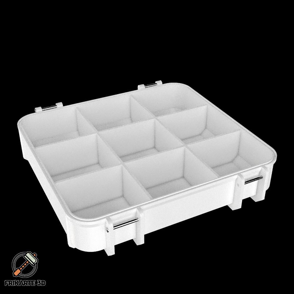 Pack of Tool Box Bases with Compartments 3d model