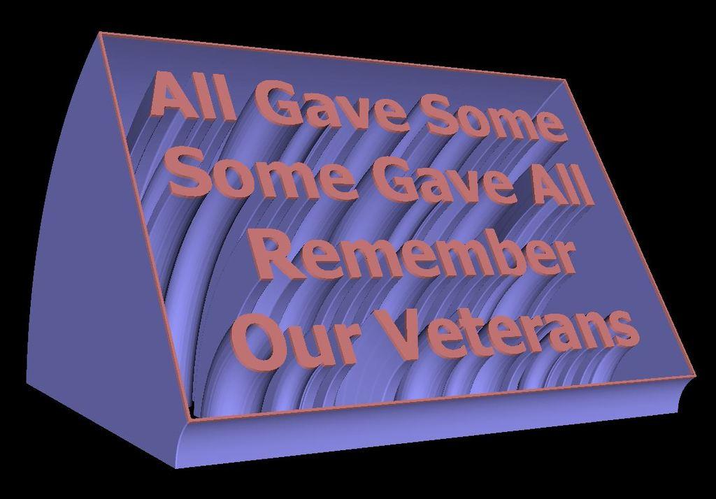 Remember Our Veterans 3d model