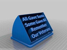 Remember Our Veterans 3d model