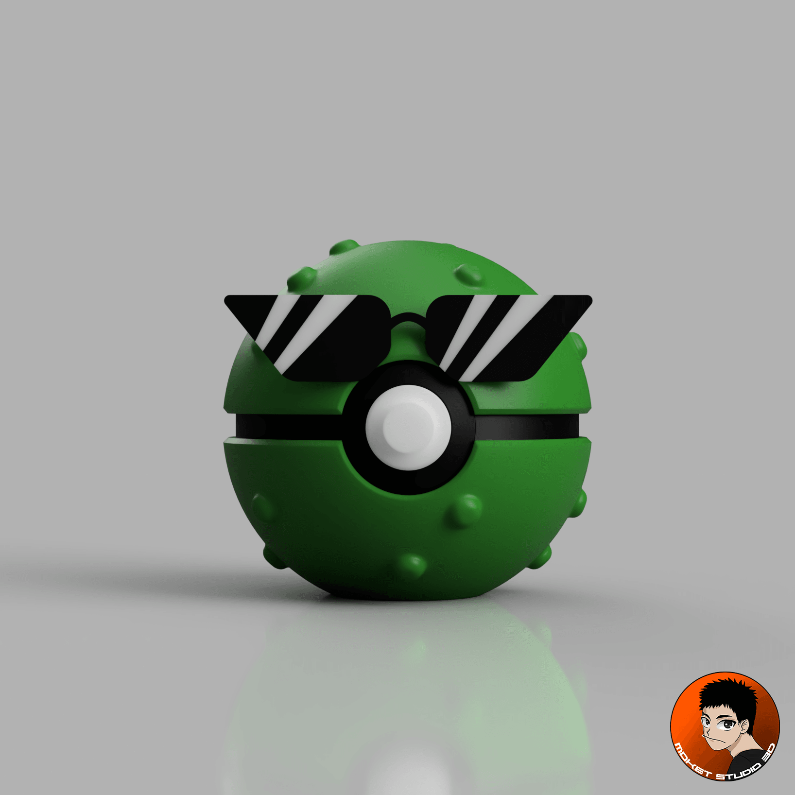 Mr Pickle Pokeball 3d model
