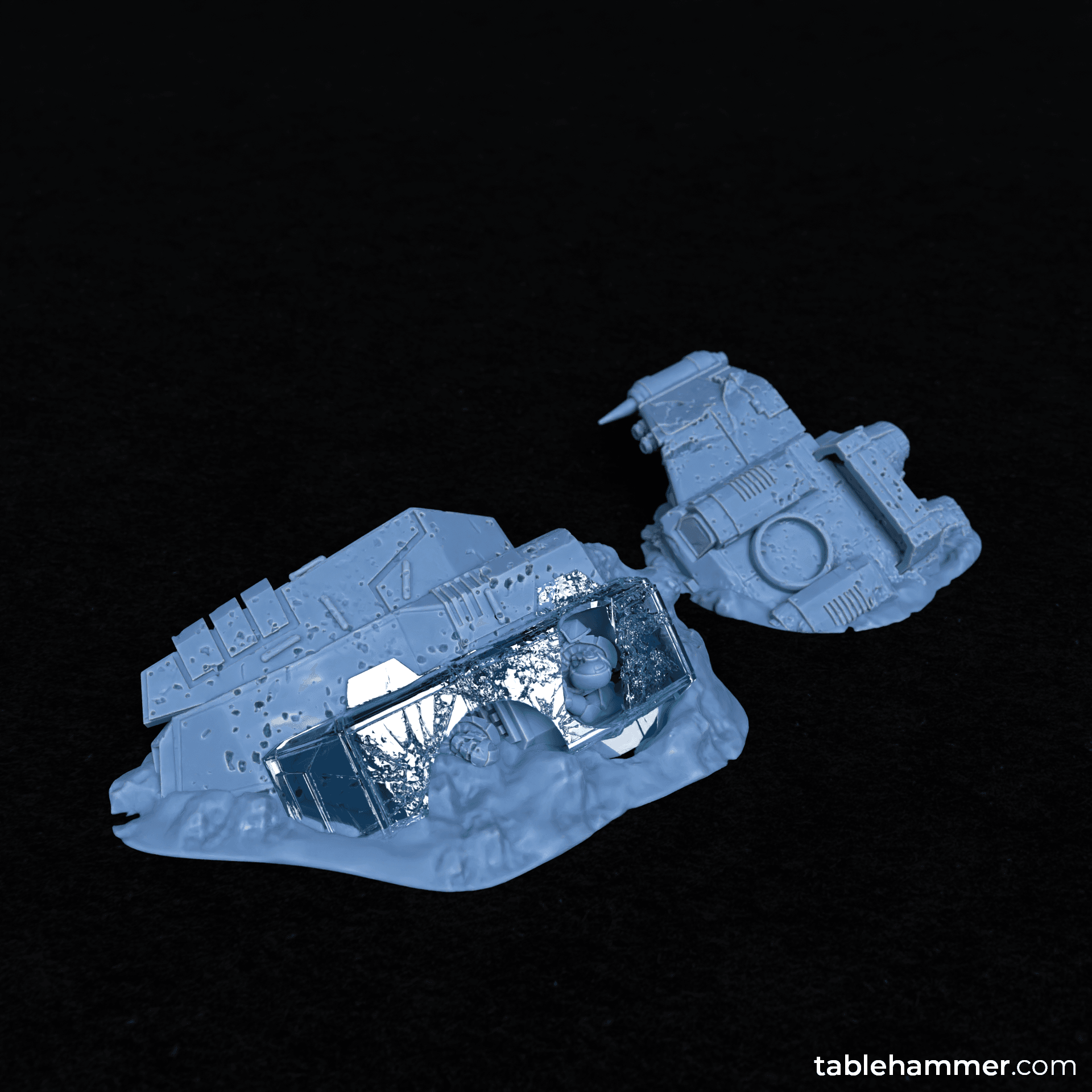 Human Skimmer Wreck (Casualties Scenery) 3d model