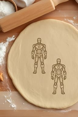 Iron Man Cookie Cutter, Biscuit Cutter 3d model