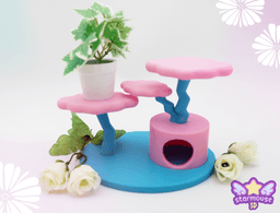 Spider Kitten Flexi & Cat Tree 3d model