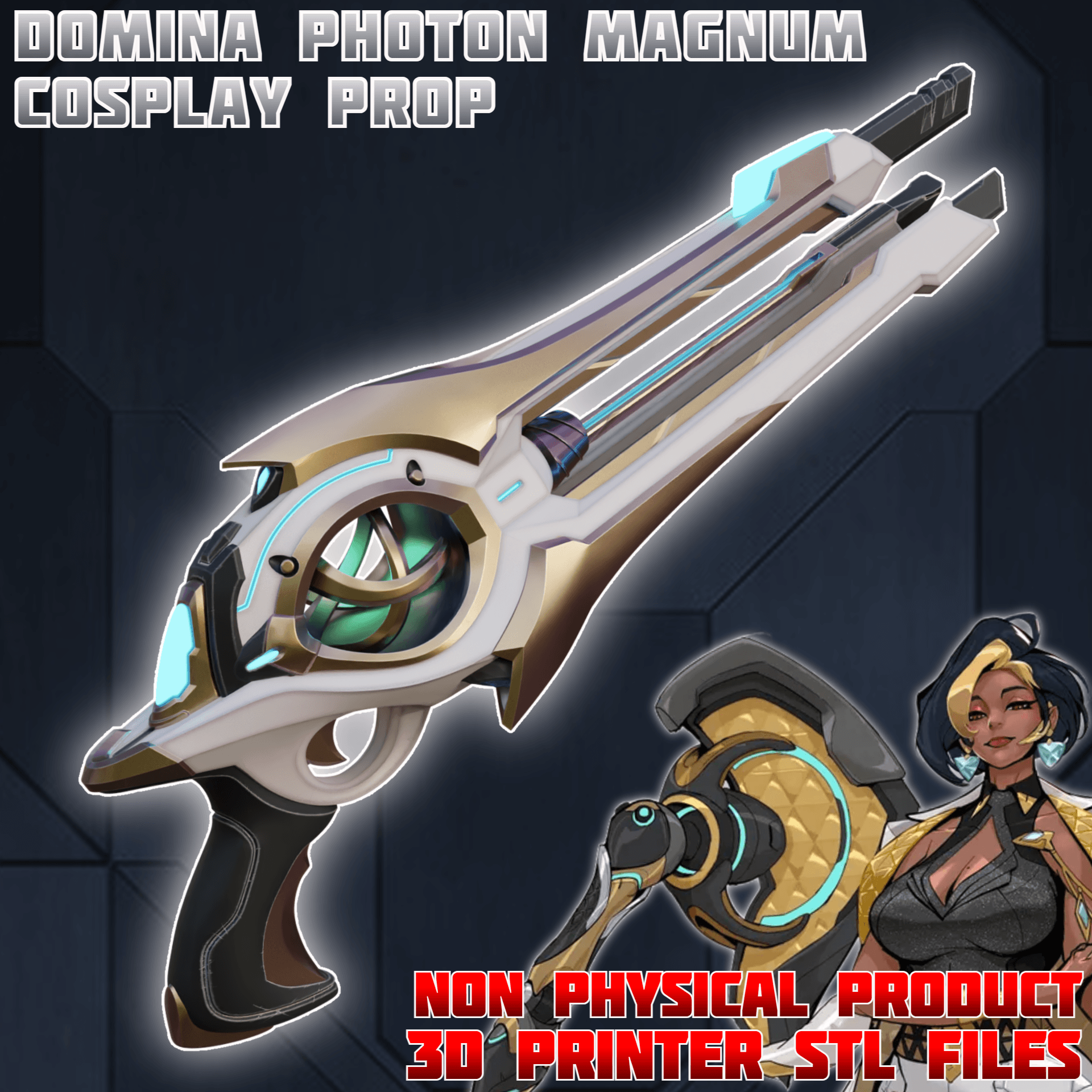 Domina Photon Magnum Cosplay Prop Overwatch 3d model