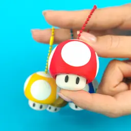 Super Mario Mushroom Clickers / Keychain, Fan-Art 3d model