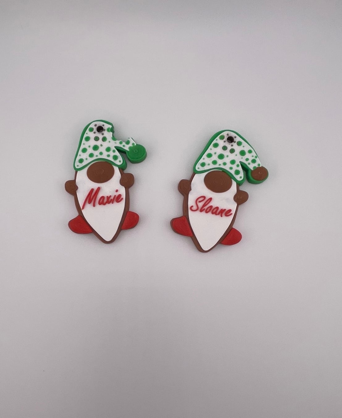 Gingerbread Cookie Ornament Set 3d model