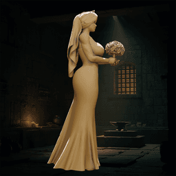 Sexy Bride v2 3d model