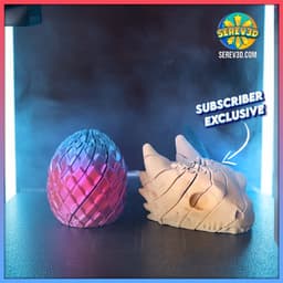 Dragon Skull Sliced Fidget - Sensory Twist & Slide Toy, Small & Large Versions 3D Print STL/3MF 3d model