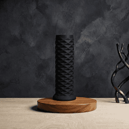 Vase cylindriqu à motif géométrique 3d model