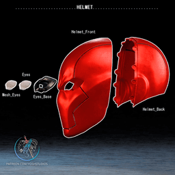 Red Hood Comic Armor 3D Printer STL File 3d model
